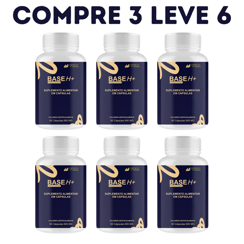 Base H+ 60 Cápsulas - Compre 1 Leve 2 + Frete Grátis